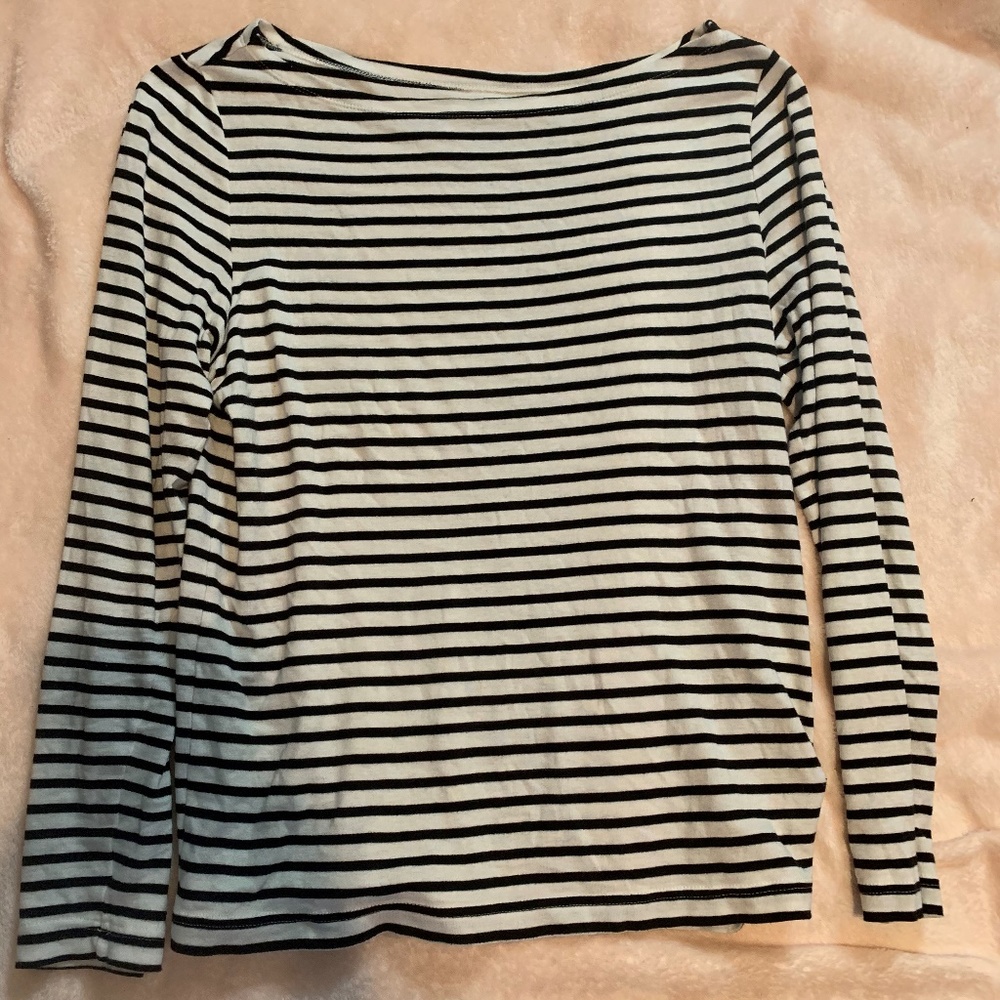 Long sleeved striped shirt